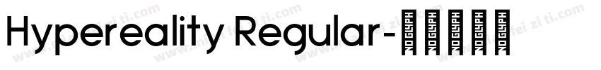Hypereality Regular字体转换